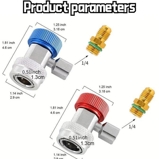 LOW / HIGH NePel Ac Mobil Alat pengisian freon ac mobil Adaptor AC Mobil HIGH QUALITY