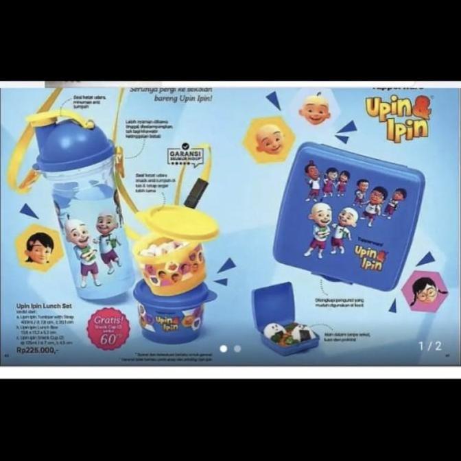 Tempat makan dan minum anak Tupperware Transformer Lunch set