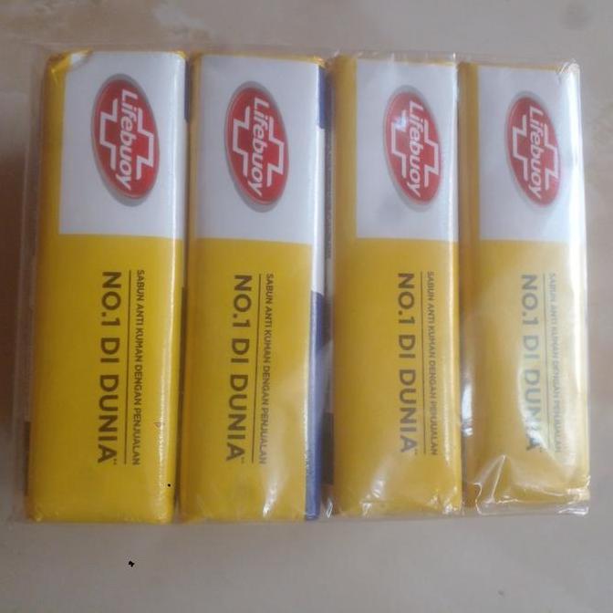 Wash- Lifebuoy Sabun Mandi Batang 4 X 100 Gram Lifeboy Sabun Batangan