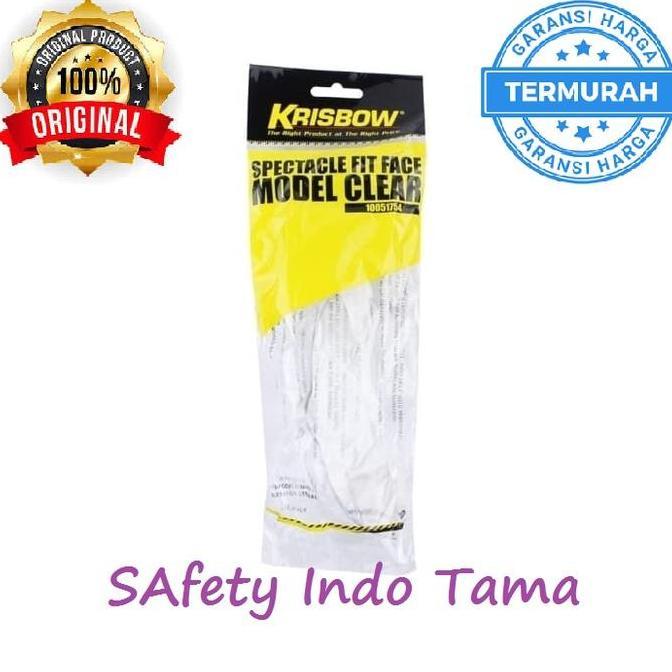 Aman- Krisbow Kacamata Safety Keselamatan Kerja - Bening Kuat Awet