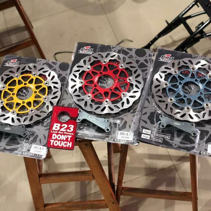 * PIRINGAN PRO1 260MM MATIC HONDA BEAT SCOOPY VARIO FLOATING DISK BREKET *