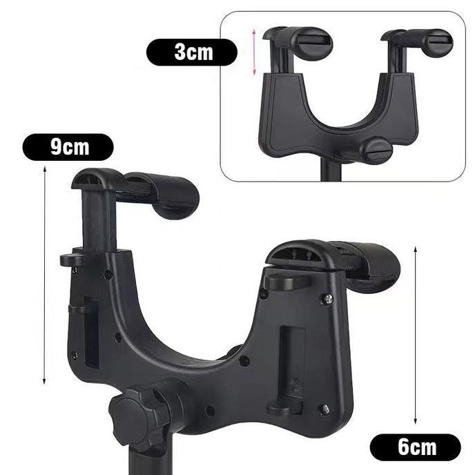 Ayoayo- Holder Hp Mobil Nb59 Fleksibel | Jepit Kaca Spion Tengah + Bracket Anti Goyang