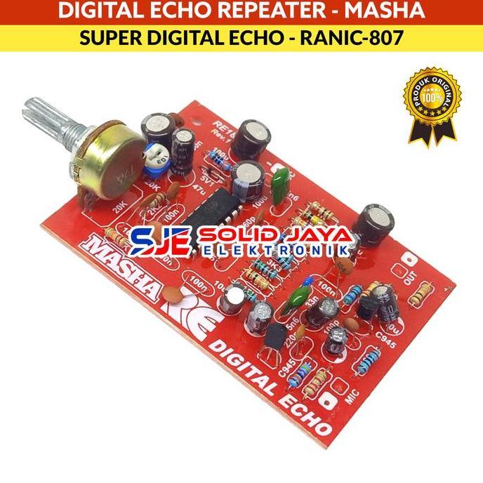 Yoiyoman- Kit Super Digital Echo Repeater Masha Pre Amp Mic Masha Mik Karaoke Speak Mic Karaoke Prea