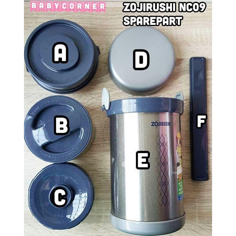 Sparepart aksesoris Zojirushi Lunchbox nc09