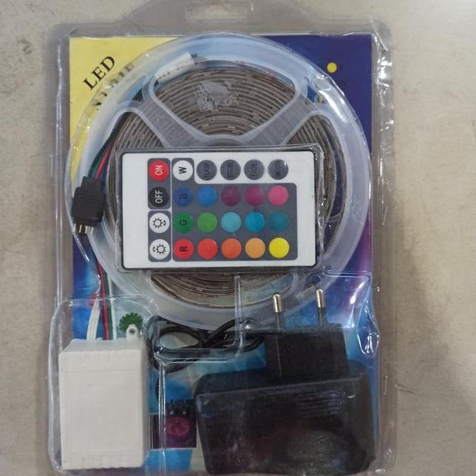 Led strip rgb RGB 2835 3528 ip44 set komplit paket 5m 5 meter ceiling