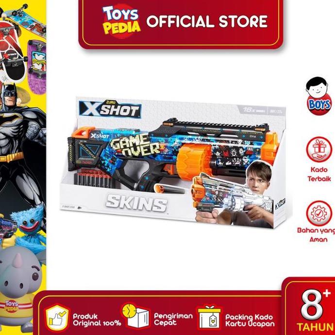 Promo Blaster X-Shot Skins Last Stand dengan Kapasitas Laras 14 Dart - Game Diskon