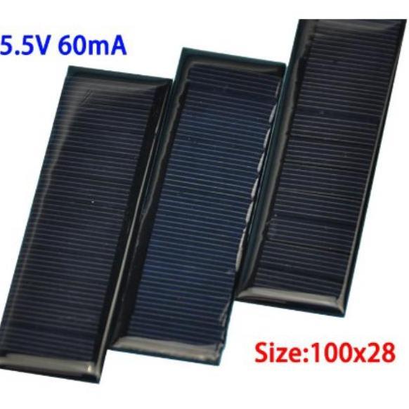 Mini Solar Panel 5.5V 100x28mm Solar Cell Panel Surya