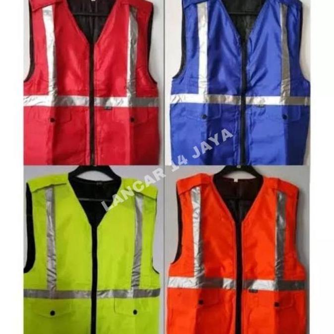 Aman- Baju Rompi Parasit Parkir Touring Proyek Security Satpam Keamanan Polos Motor Tactical