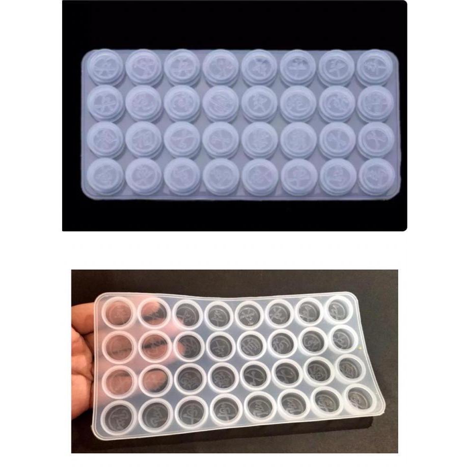 Promo Chinese chess mold aksara chinese mahjong clay mold resin craft tools Diskon