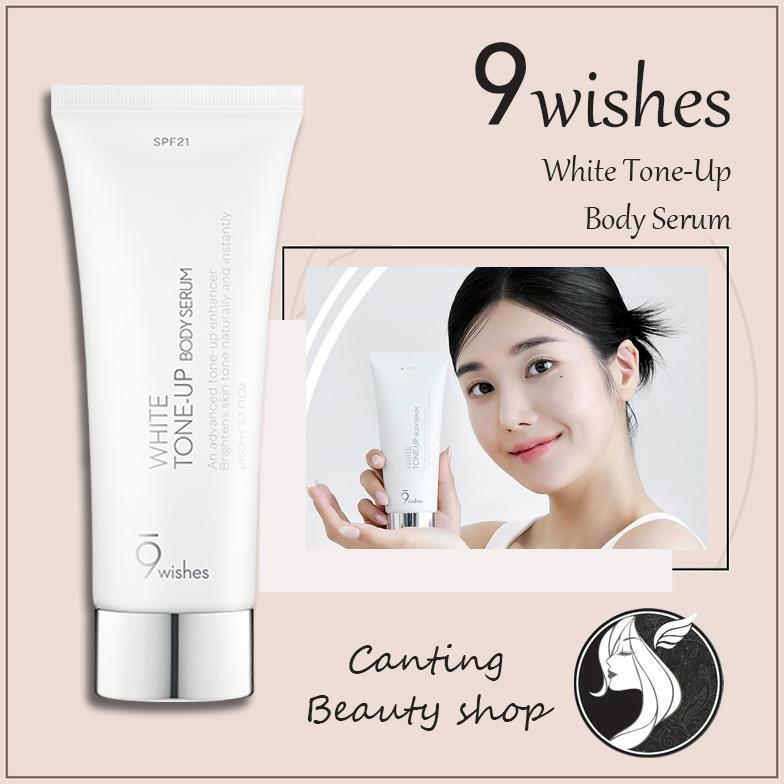 9wishes Mencerahkan White Tone-Up Body Serum 150ml SPF21 Whitening Serum body
