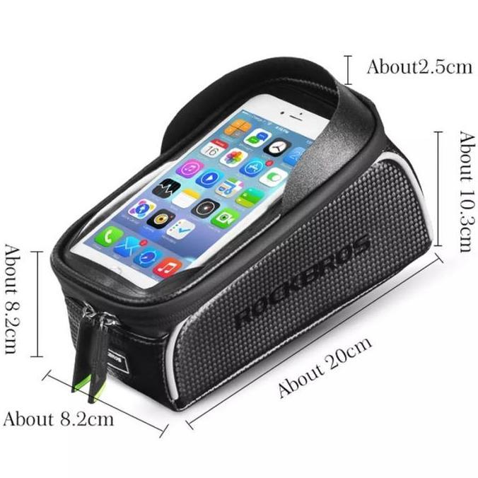 Rockbros Tas Sepeda Waterproof Case Hp- Rockbros Tas Frame Sepeda