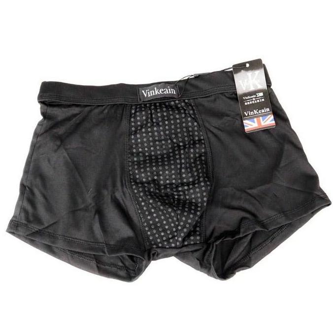 DR253 >> Celana Dalam Terapi Kesehatan Pria Dengan Bahan Batu Magnetic Magnet Tourmaline Warna Hitam