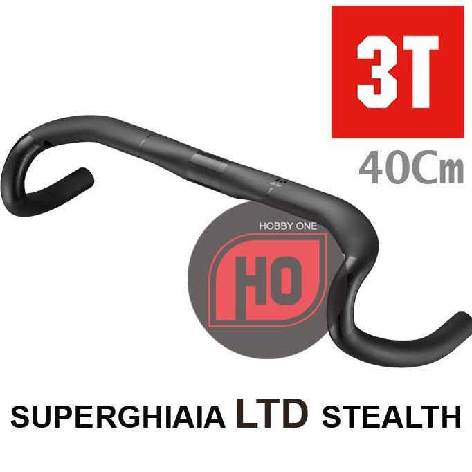 Handlebar 3T SUPERGHIAIA Ltd Stealth 40 Cm - Gravel Drop Bar