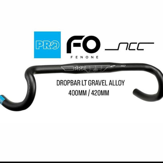 PRO HANDLEBAR DROPBAR LT GRAVEL ALLOY / DROPBAR GRAVEL ALLOY 10 DEGREE FLARE COMPACT DROP COMPACT RE
