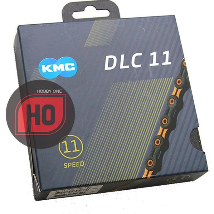 KMC DLC 11 ORANGE 118L Chain - Rantai 11 Speed RB MTB Gravel