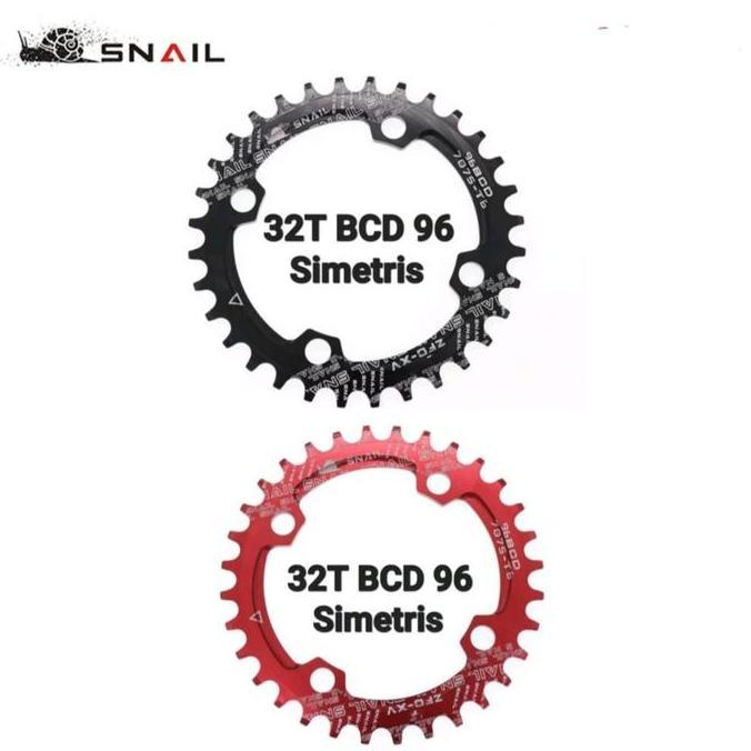 Snail Chainring Simetris 32T BCD 96 Chain ring Arm Crank BCD 96 32T