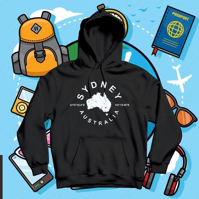 DB79 - Jaket Hoodie Oleh-oleh Australia Sydney Banyak Model - Hoodie Souvenir Australia
