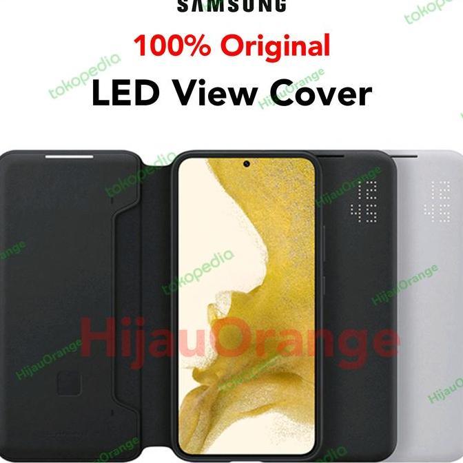 BEBAS ONGKIR - Original Samsung S22 Ultra Plus LED VIew Flip Cover Case Casing Lipat