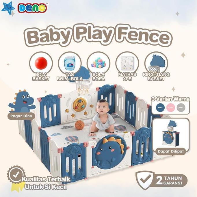 DENO Baby Play Fence Pagar Bayi Baby Fence Pagar Bermain Anak