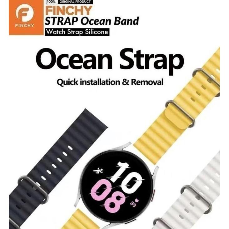 NEW Finchy Ocean Strap Fossil Q Wander Replacement Silicone Wristband