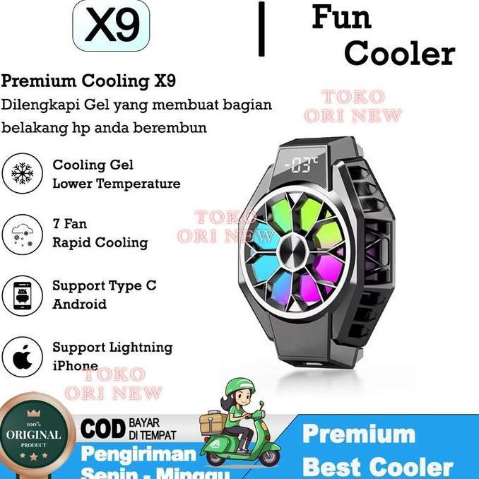 Funcooler X9 Gaming Cooler HP Cooling fan Pendingin Kipas android ipho