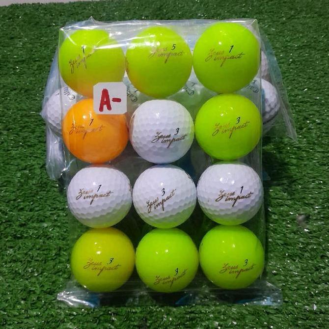 Bola Golf Zeus Impact Grade A-(Minus) Isi 12 Pcs Ball Outdoor