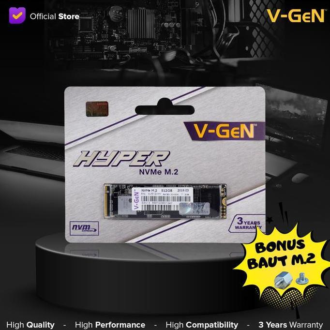 TERBARU - SSD M.2 NVMe 512gb Plus Baut M2 PCIe Laptop Komputer