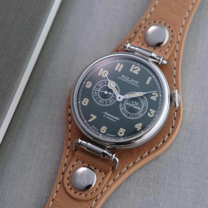 Jam Tangan POLJOT International Kirovsky 2415.1981115 Hijau Automatic terlaris