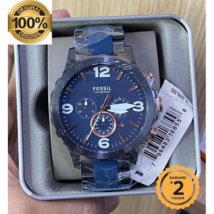 Jam F0SSIL JR1494 Natee Chronograph Blue Dial Original terlaris
