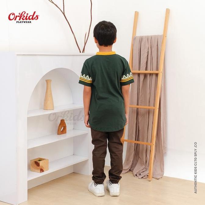 Kirimya- Orkids Kurta Anak Laki Laki Kerah Shanghai Koko Anak Haya Baju Kaos