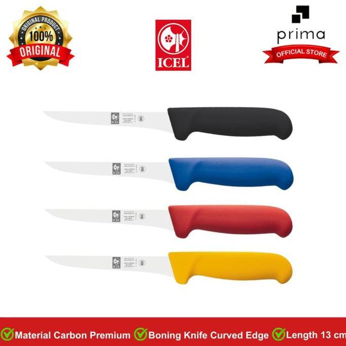 Boning Knife Curved Edge 13 cm | Pisau Pemisah Daging & Tulang - ICEL terlaris