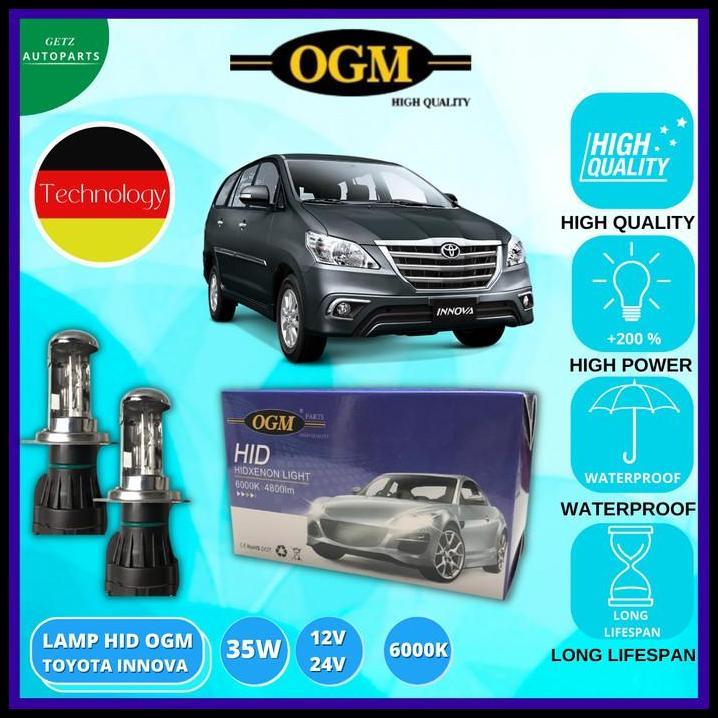 BEST DEAL BOHLAM LAMPU HID OGM MOBIL TOYOTA INNOVA 1 SET - SUPER TERANG 