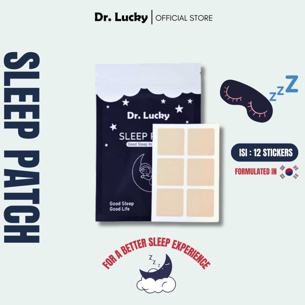LUCKYMALL Dr Lucky Sleep Patch Bantu Tidur Melatonin Herbal Koyo Insomnia ISI 12 PCS Sulit Tidur Sus