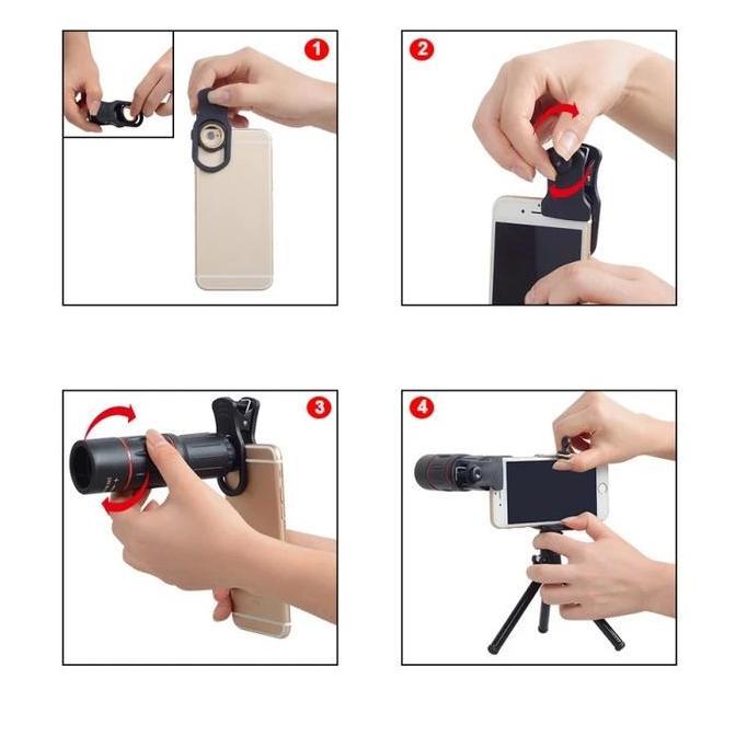 APEXEL 18X Lensa Kamera Zoom Cam Lensa Tele Telezoom Lens Kamera