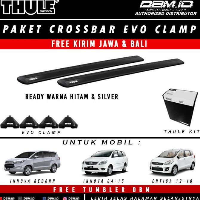 Promo THULE Cross Bar Evo + Footpack + Kit for Innova lama Reborn Ertiga Diskon
