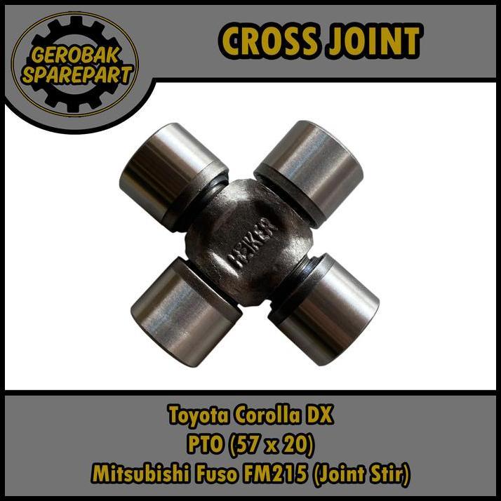 TERMURAH CROSS JOINT KOPEL COROLLA DX / PTO UKURAN 57X20 / CROSS JOINT STIR MITSUBISHI FUSO FM215 HE
