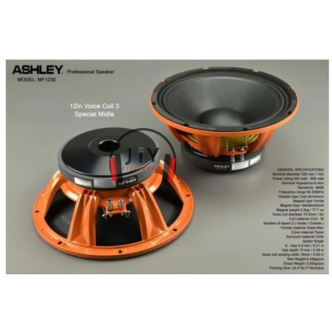 TERMURAH - Speaker Ashley 12 inch MF1230 MF 1230 MF-1230 Special Middle