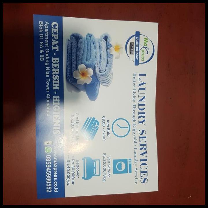 GRATIS ONGKIR LAUNDRY SERVICES BAJU CUCI KERING LIPAT MAXPRESS APARTEMEN NIAS 