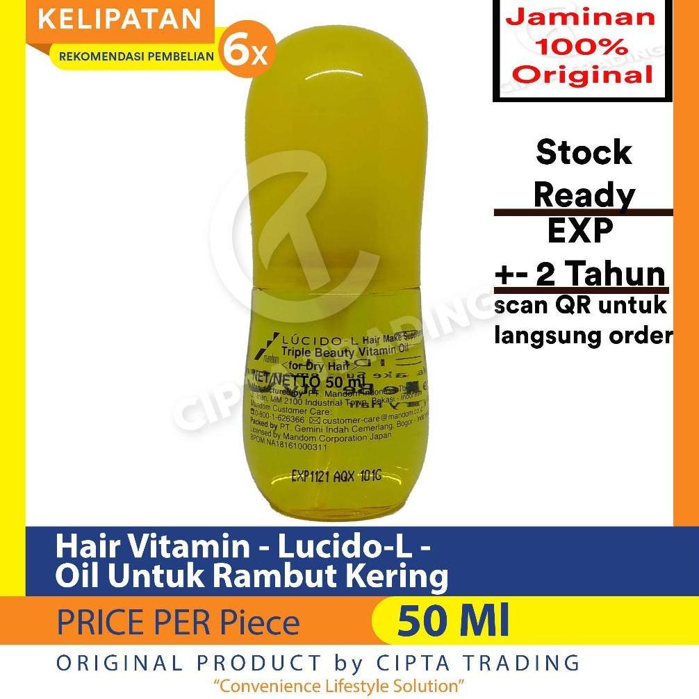 Vitamin Rambut Lucido Oil - MInyak Untuk Rambut Kering 50ml