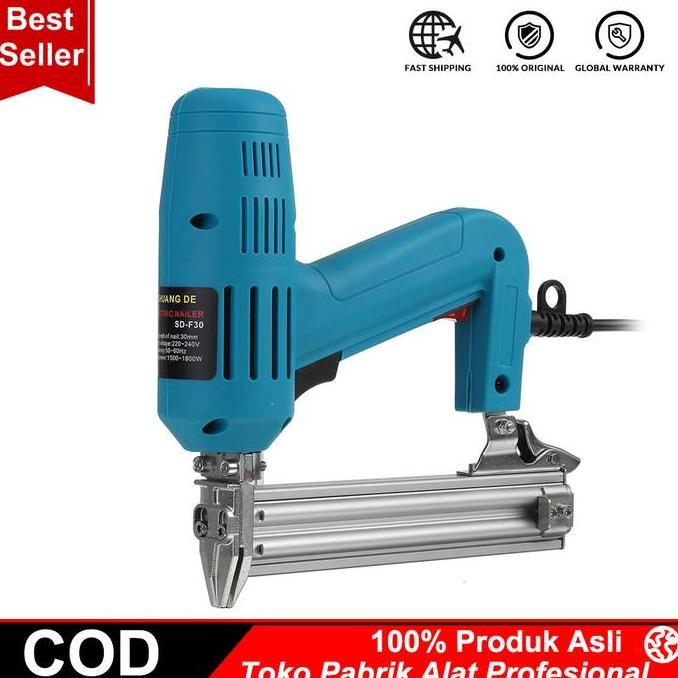 PAPPITSON Mesin Alat Paku Tembak Listrik Modern F30 / Gun Nailer Staples