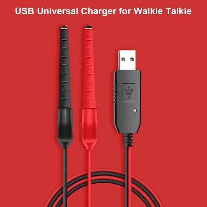 MEIDANO Kabel Charger Baterai HT Walkie Talkie Alligator USB Baofeng