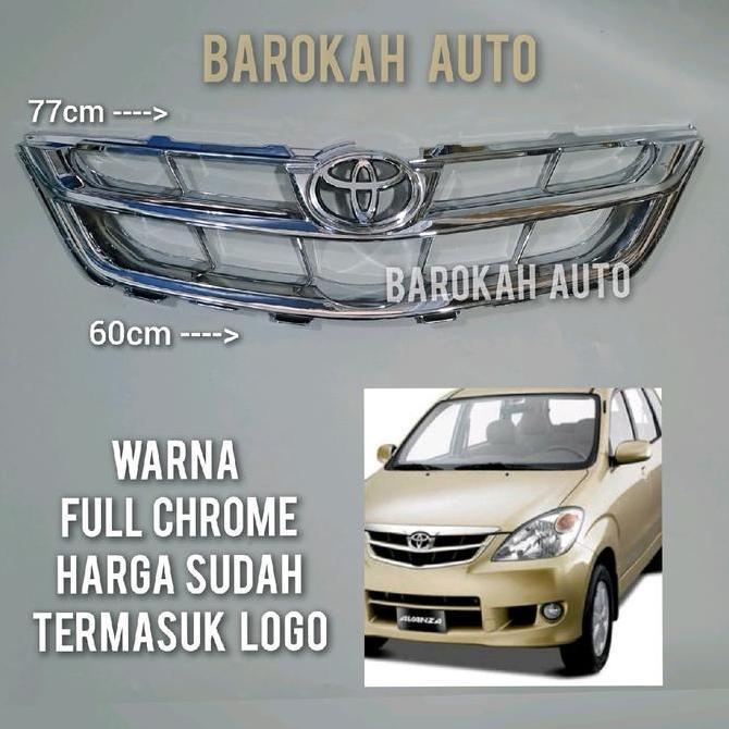 Grill Avanza Vvti / Rambang Avanza 2008 Sampai 2011 Type G Dan E Full Chrome Terbatas