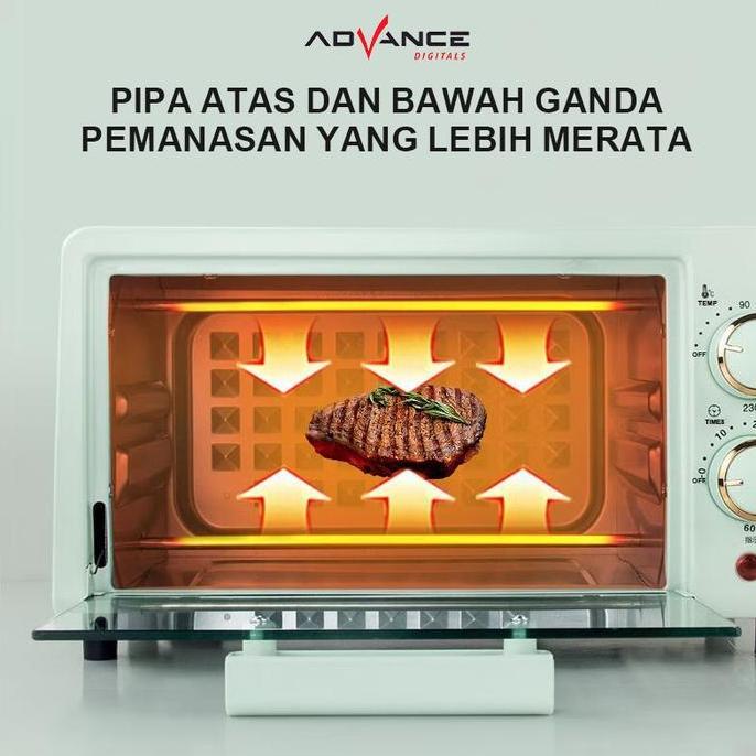 Advance Oven Listrik Low Watt V-120 Oven Mini Oven Low Watt 400watt Open Listrik Serbaguna Oven Low 