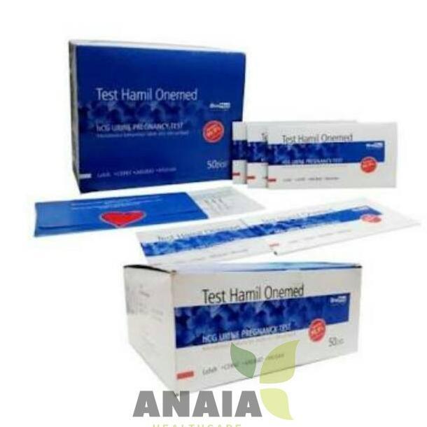 Alat Tes Kehamilan 1 box isi 50 / Testpack Onemed / Tespek Onemed / Uric pregnancy test
