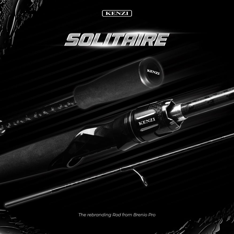 JORAN KENZI SOLITAIRE 702 Spinning 210cm Casting Rod X-Wrap Solid Carbon Fuji Guides 4-12lbs 6-15lbs