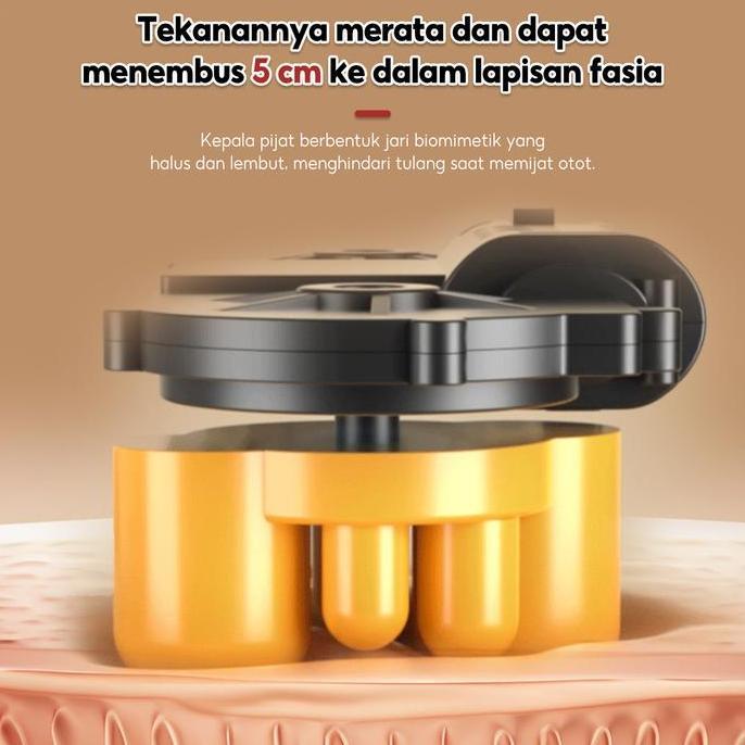 ALLTOU Pijat Bahu 8 Bola Dan Tulang Belakang Leher 4-in-1 Multifungsi Bantal Pijat Alat Pijat Punggu