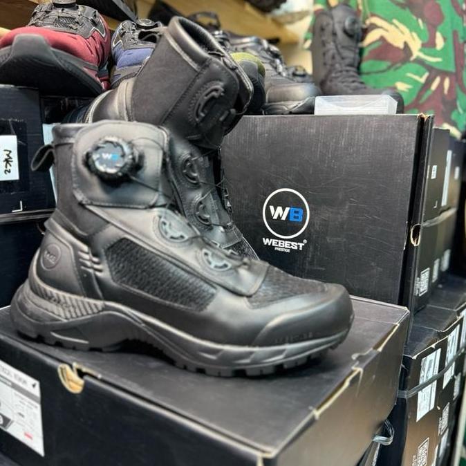 Sepatu PDH Original Merk Webest tipe Midtrax Mk2 taliputar Boots Pria Shoes POLRI PASPAMRES & TNI Ou