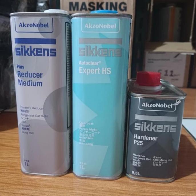 Clear coat sikkens expert hs - sikkens full set - pernis mobil sebening kaca