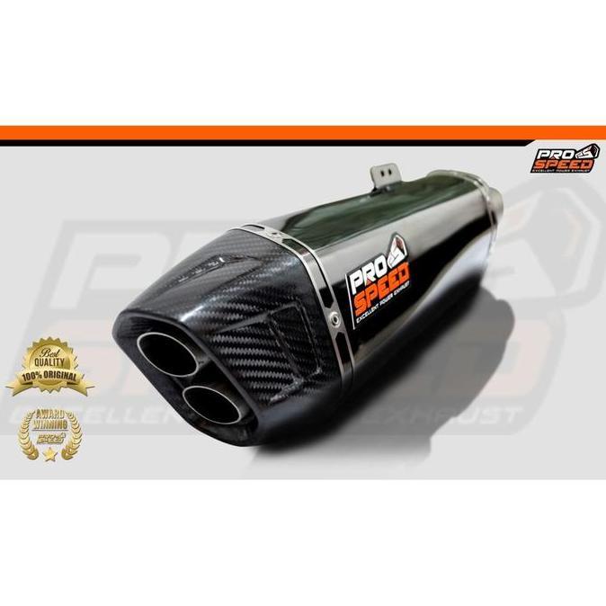 Prospeed Exhaust Kawasaki ZX 25 R Shark Black New Series Knalpot