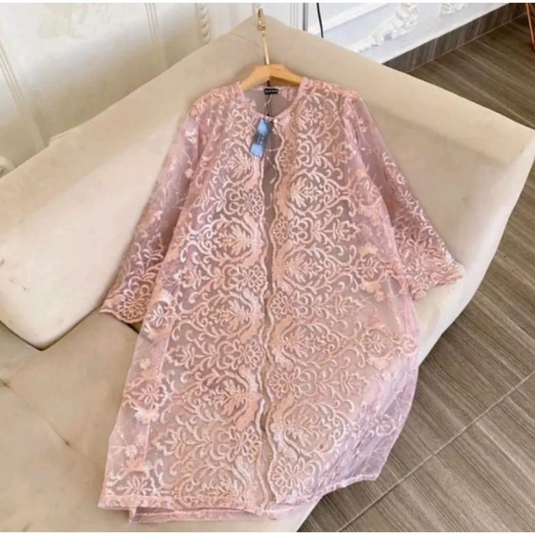 DISKON ATASAN TUNIK WANITA CANTIK VIRAL 2025 FULL BROKAT CANTIK ELEGAN